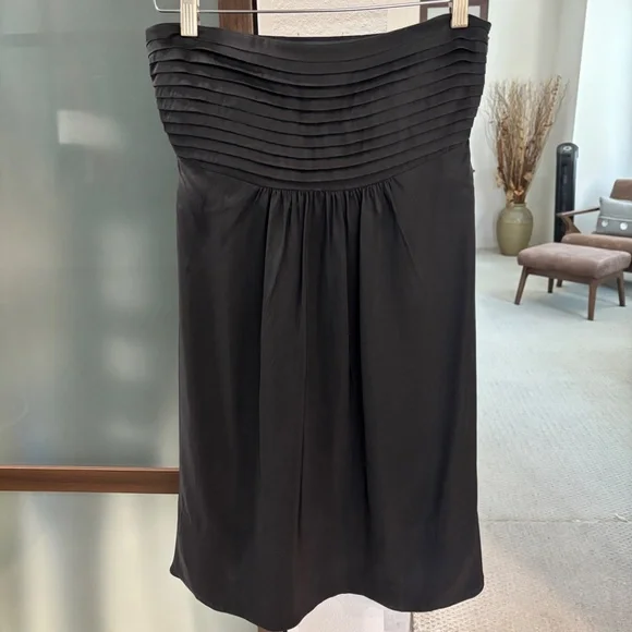 Banana Republic A-line Strapless Dress - Black Size 0 - Picture 3 of 8